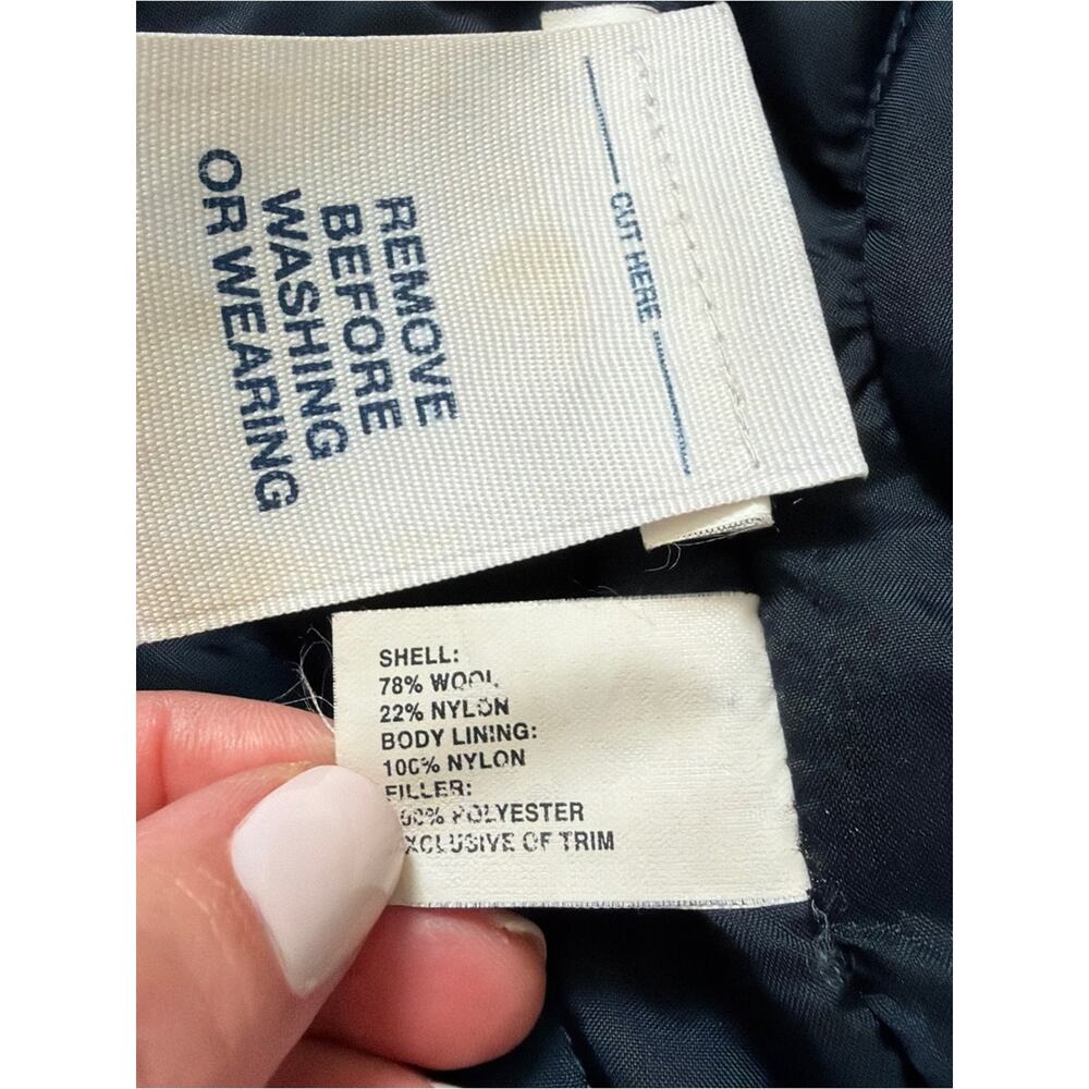 GAP Kids Navy Double-Breasted Peacoat Navy Boys Size Small 6 - 7 - Picture 9 of 9